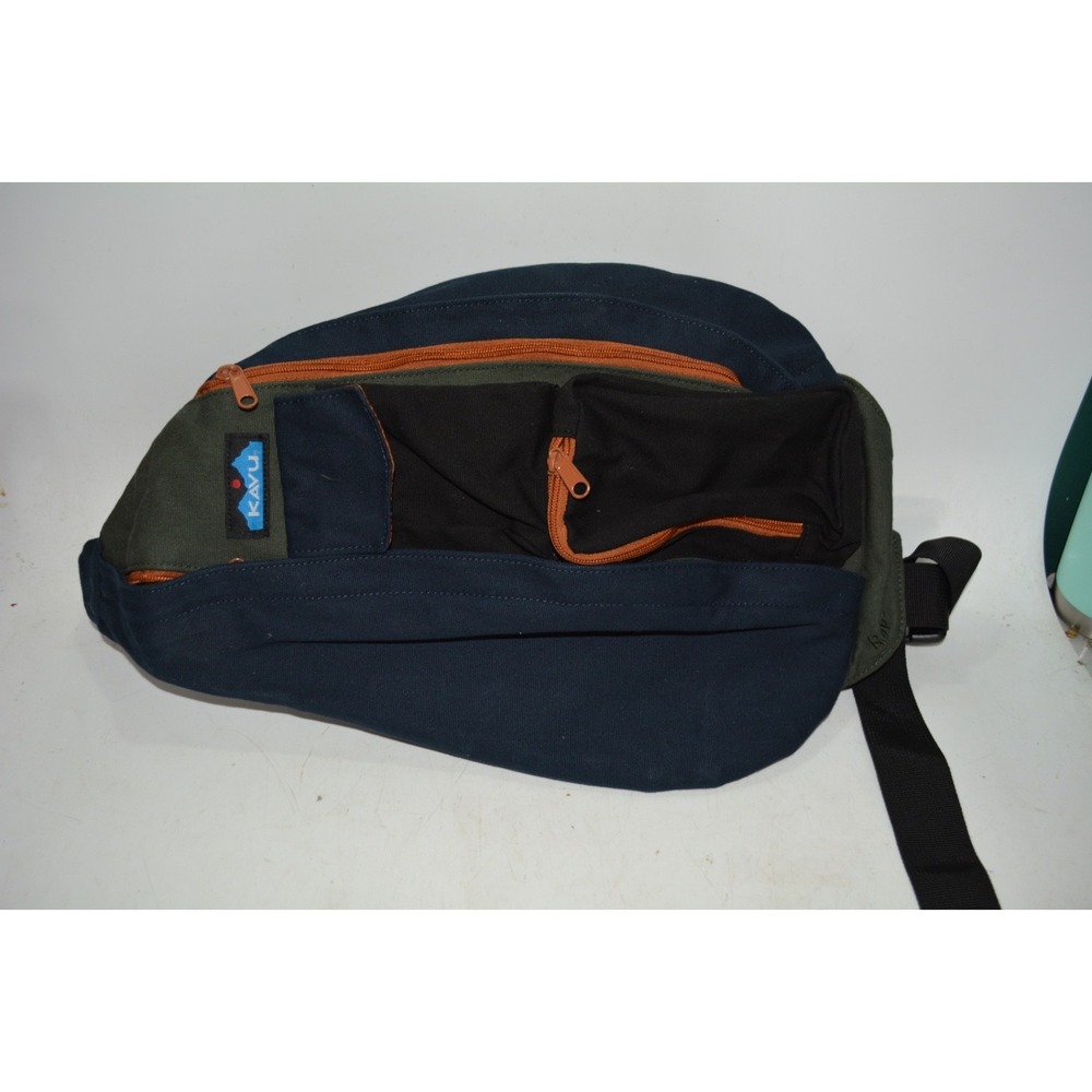 KAVU Rope Sling Backpack Blue – Crossbody Shoulder Bag – Used – Good Condition
